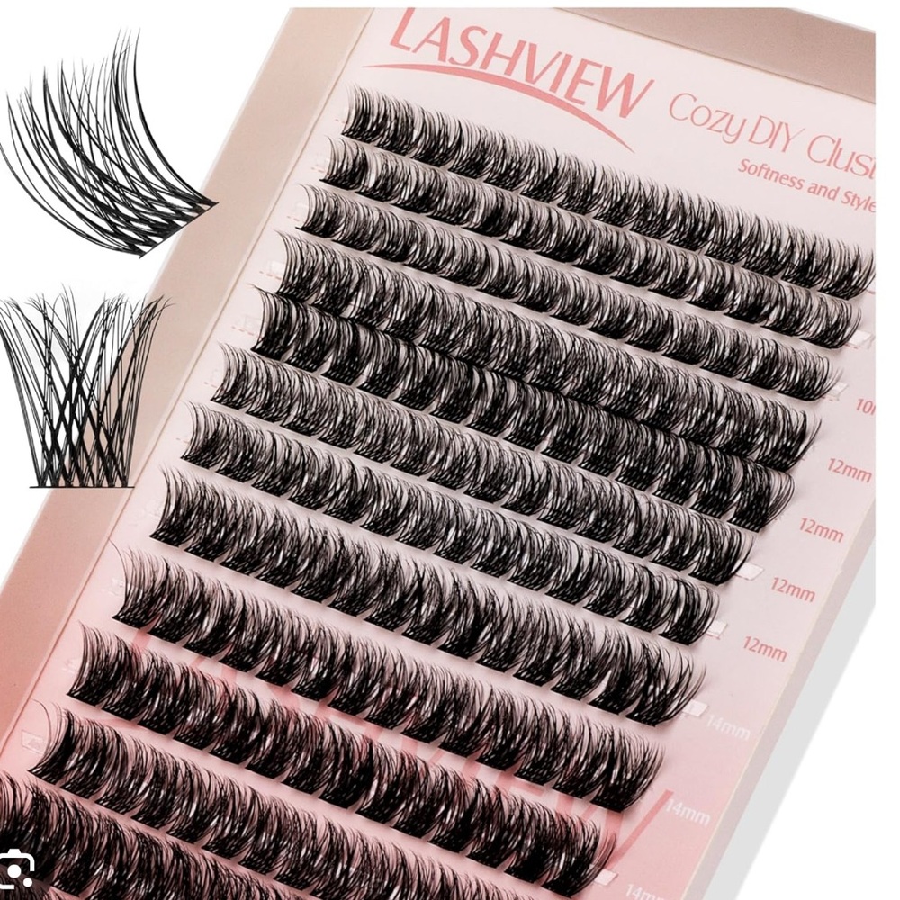 168pcs Lashview Cozy DIY Cluster Lashes D Curl